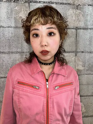 ショート カラー パーマ haco＋所属・圧倒的デザイン力 店長🎨RENAのヘアスタイル