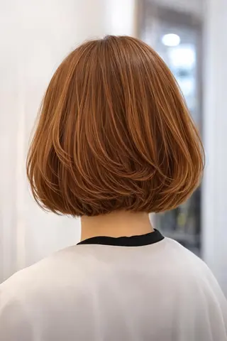 セミロング 白髪染め専門店 Recolor京橋店のヘアスタイル