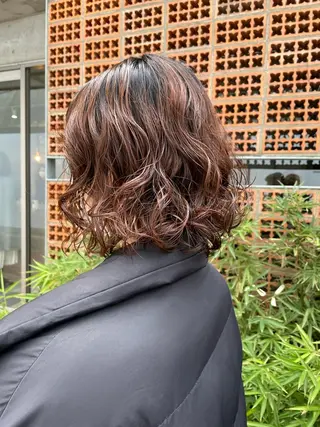 ミディアム カラー パーマ メンズ 吉田一輝 外国人パーマのヘアスタイル