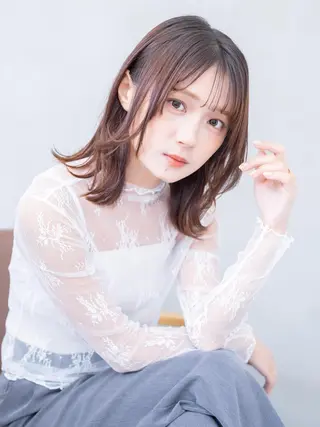 ミディアム 透明感カラー／ natsukiのヘアスタイル