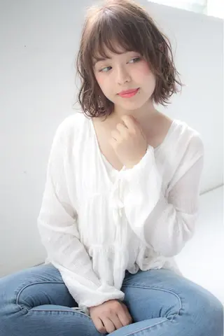 ミディアム うる艶/レイヤー 🪞池袋LAND🪞のヘアスタイル