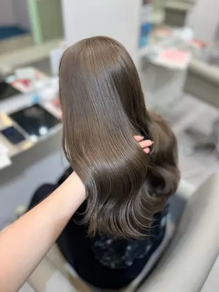 カラー YUZUKI艶カラー /似合わせ小顔カットのヘアスタイル