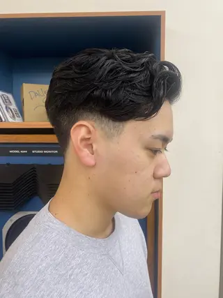 ショート パーマ メンズ BARBERSHOP DALIE third所属・kureha /メンズパーマのヘアスタイル