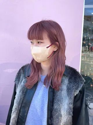 カラー ベージュ/透明感/ 桃子🎀のヘアスタイル