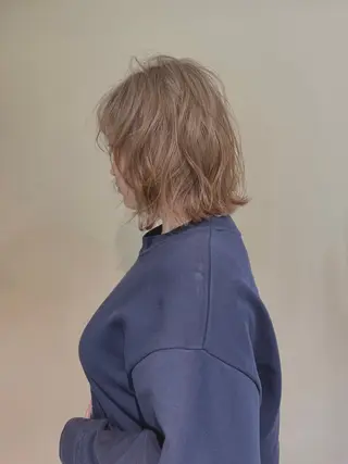 ミディアム カラー opus 店長大和 レイヤー/赤み消しのヘアスタイル