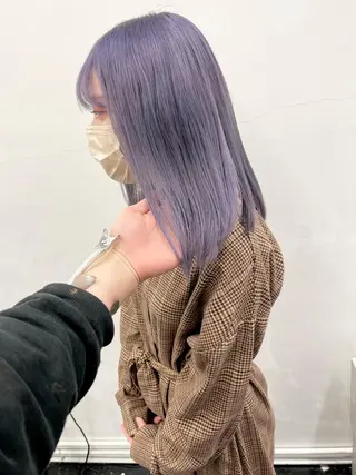 ミディアム カラー パーマ ヘアアレンジ メンズ キッズ nico TOKYO 渋谷所属・ブリーチ　ハイトーン 特化🌈フジタハルキのヘアスタイル