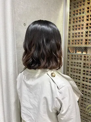 ショート パーマ ロングパーマ木村 ボブパーマのヘアスタイル