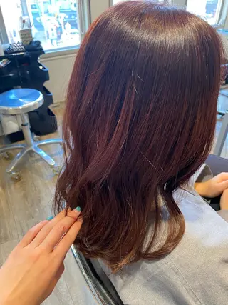 セミロング カラー アレンジ指名 no.1✨ｈａｋｏのヘアスタイル