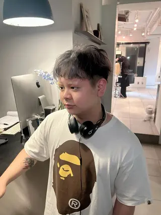 ショート ダブルカラー/ 艶カラー／こうきのヘアスタイル