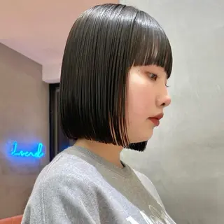 ショート Misaki /ボブ/縮毛矯正のヘアスタイル
