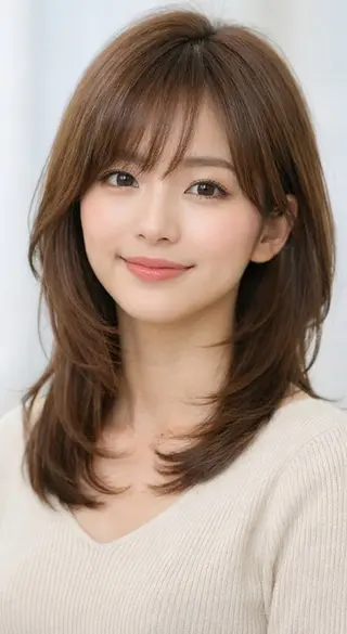 ミディアム SIUN所属・とうだだいき ナチュラルレイヤーのヘアスタイル