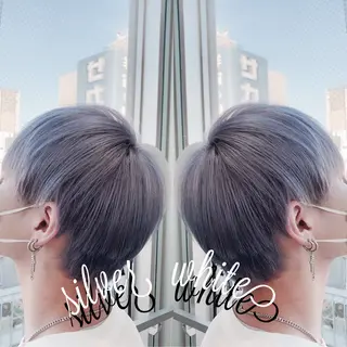 ショート カラー メンズ 🍎ハッシュカット× 髪質改善🍎カイトのヘアスタイル