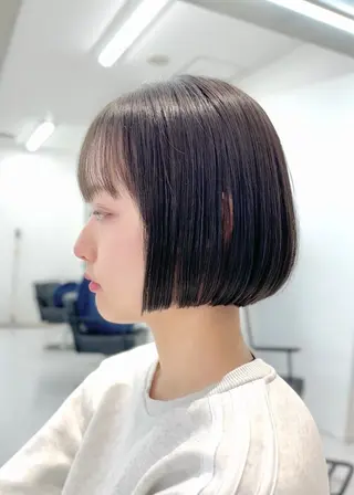 ショート 山崎結菜 🫧透明感カラーのヘアスタイル