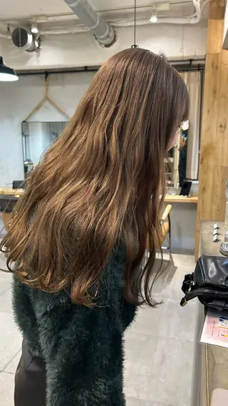 ロング カラー じゅわっと暖色カラー 🍊Moemiのヘアスタイル