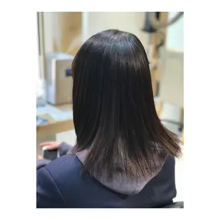 ミディアム カラー 岡本 拓朗のヘアスタイル