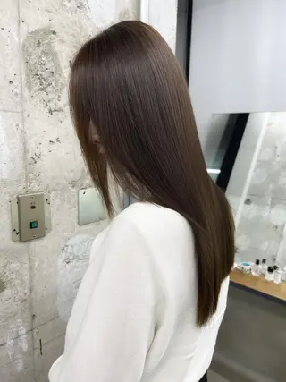 セミロング ヘアアレンジ パーマ カラー ヘアケア特化型サロン newi 梅田のヘアスタイル