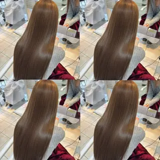 ロング カラー 【髪質改善特化】 艶髪/透明感カラーのヘアスタイル