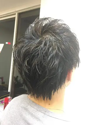 ショート カラー メンズ PALETTE(パレット)所属・SHIORI💜口コ ミNo.1艶カラーのヘアスタイル