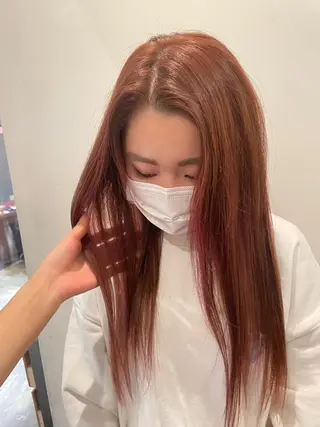 ロング カラー RIN／韓国ヘア レイヤーカットのヘアスタイル