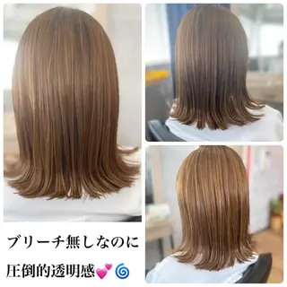 セミロング _White所属・ＳＨＩ ＺＵのヘアスタイル
