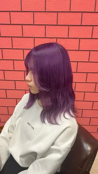 ミディアム カラー candy egg所属・𝑠𝑎𝑘𝑖 《久留米美容室》のヘアスタイル