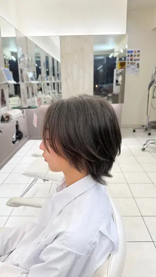 ミディアム メンズ メンズカット× 毛流れパーマ/河原田のヘアスタイル