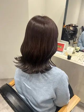 ミディアム カラー ヘアアレンジ ボブ /ニュアンス/ satomi🧸💖のヘアスタイル