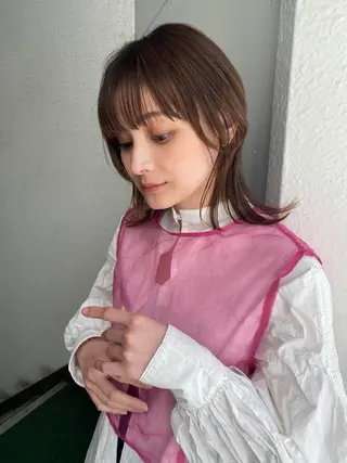 ミディアム カラー yiye 青山所属・無料カットモデル募集 🌱ひょうがのヘアスタイル