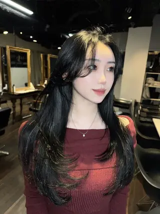 ロング カラー ワンホンヘア ケラチン/Kaitoのヘアスタイル