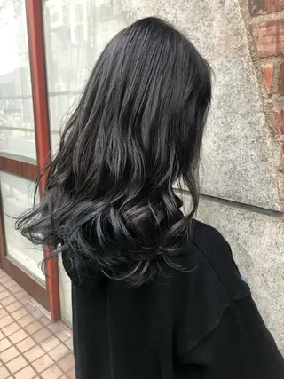 セミロング カラー SALOWIN三軒茶屋店所属・髪質改善/艶髪 やまなかのヘアスタイル