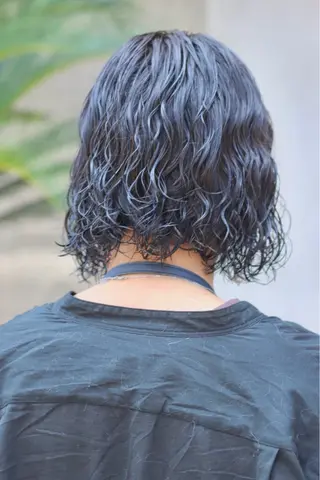 ミディアム パーマ Joh/メンズカット /レイヤー/ブリーチのヘアスタイル