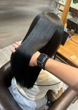 ロング カラー 似合わせカット 透明感カラー/中野のヘアスタイル