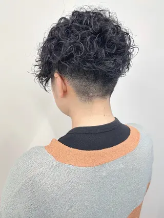 ショート パーマ 小顔ボブ/お悩み解決 /ボブパーマ/とういのヘアスタイル