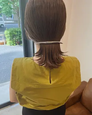 ミディアム 西山 紗耶香🪽 透明感カラー/ボブのヘアスタイル