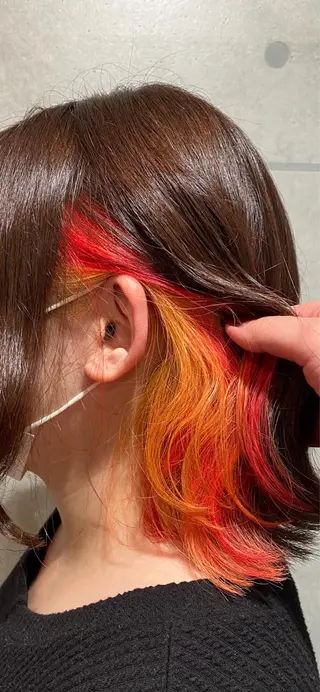 ミディアム カラー 髪質改善カラー🫧 舘田千乃のヘアスタイル