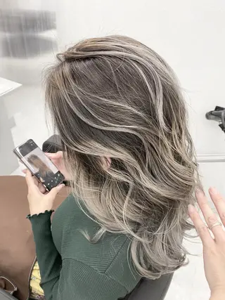 ロング カラー カットモデル募集🌈 北千住のヘアスタイル