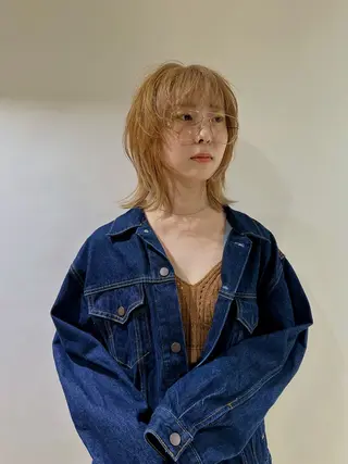 ミディアム 青木龍樹/パーマモデ ル/似合わせパーマのヘアスタイル