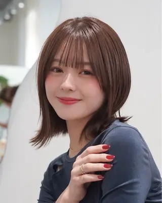 ミディアム レイヤーカット/ くびれヘア佐藤大空のヘアスタイル