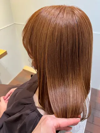 ミディアム マンツーマン 縮毛矯正/マユコのヘアスタイル