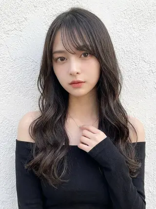 セミロング カラー 小松崎 友宏のヘアスタイル