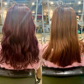 ロング カラー ショート🌼パーマ 本間正子のヘアスタイル