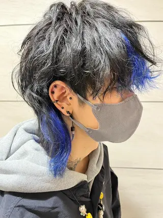 ショート カラー メンズ andiamo sakae所属・🧬艶髪向井 琉矢🧬のヘアスタイル