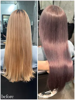 ロング カラー 🫧シールエクステ/ カラー🫧アサミ️のヘアスタイル