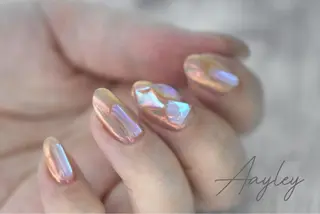 ミディアム カラー ネイル Aayley(アイリー)Salon所属・Aayley アイリ―サロンのネイルデザイン