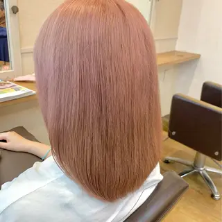 ミディアム カラー NUMBER_ ユイナのヘアスタイル