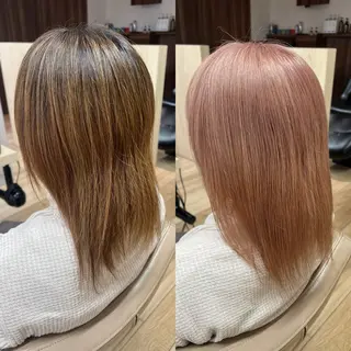 ミディアム カラー 高橋 香奈のヘアスタイル