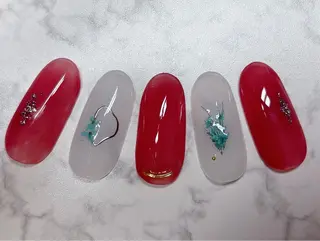 ネイル H3 Nail Tsuki🦋💙のネイルデザイン