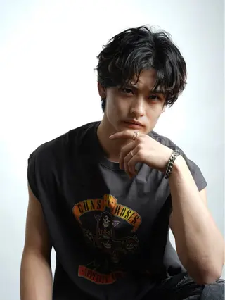 メンズ ✨メンズパーマ&大人 ショート✨　小野匠登のヘアスタイル