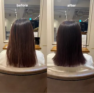 ミディアム 齊藤 萌のヘアスタイル