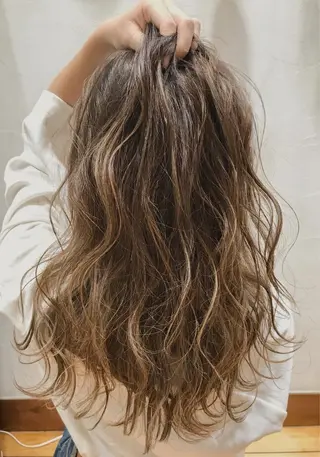 セミロング カラー メンズカット特化柏駅 徒歩3分LOUのヘアスタイル